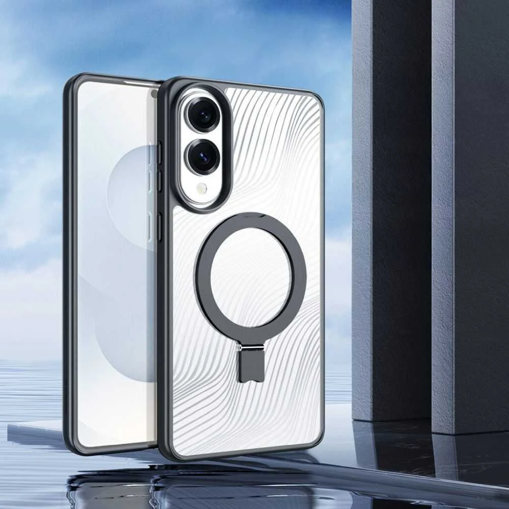DUX DUCIS dėklas AIMO MAG compatible with MagSafe skirtas Samsung Galaxy S25 Edge juodos spalvos