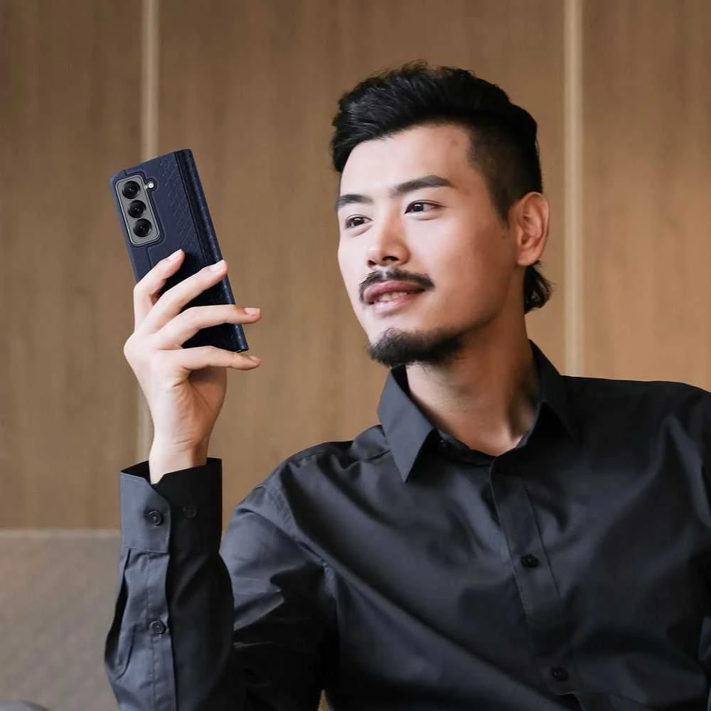 Dėklas Dux Ducis Bril Samsung F958 Z Fold SE mėlynas