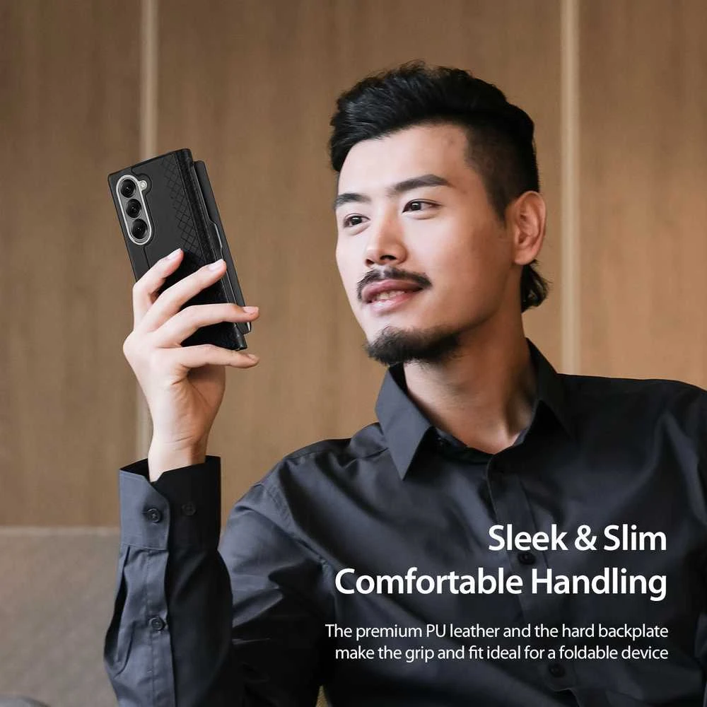 DUX DUCIS BRIL rašiklio laikiklio dėklas, skirtas SAMSUNG Z FOLD 7, mėlynas