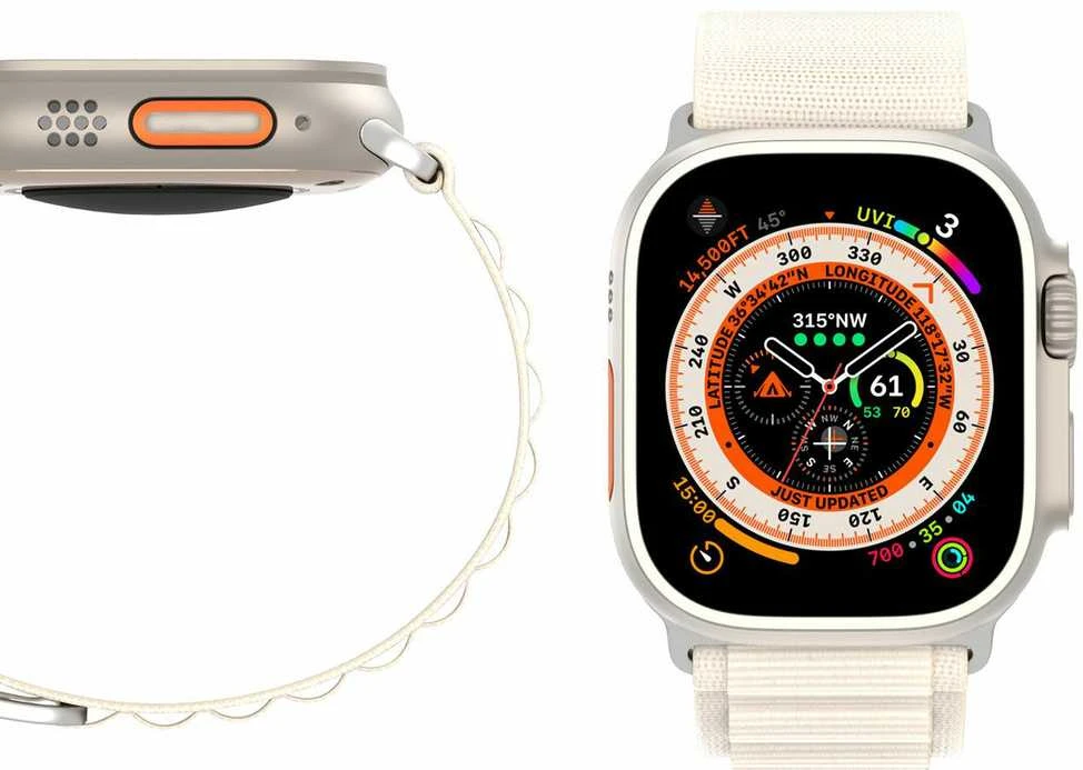 Sport apyrankė buckle for Apple Watch Ultra / 9 / 8 / 7 / 6 / SE / 5 / 4 / 3 / 2 / 1 (42, 44, 45, 49 mm) Dux Ducis Apyrankė GS Version - baltos spalvos
