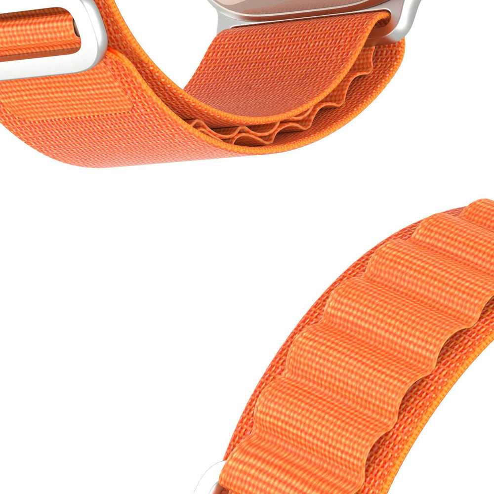 Sport apyrankė buckle for Apple Watch Ultra / 9 / 8 / 7 / 6 / SE / 5 / 4 / 3 / 2 / 1 (42, 44, 45, 49 mm) Dux Ducis Apyrankė GS Version - oranžinės spalvos