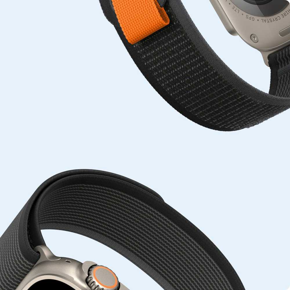 DUX DUCIS apyrankė YJ nylon for Apple Watch 42 / 44 / 45 / 49 mm juodos spalvos pilkos spalvos