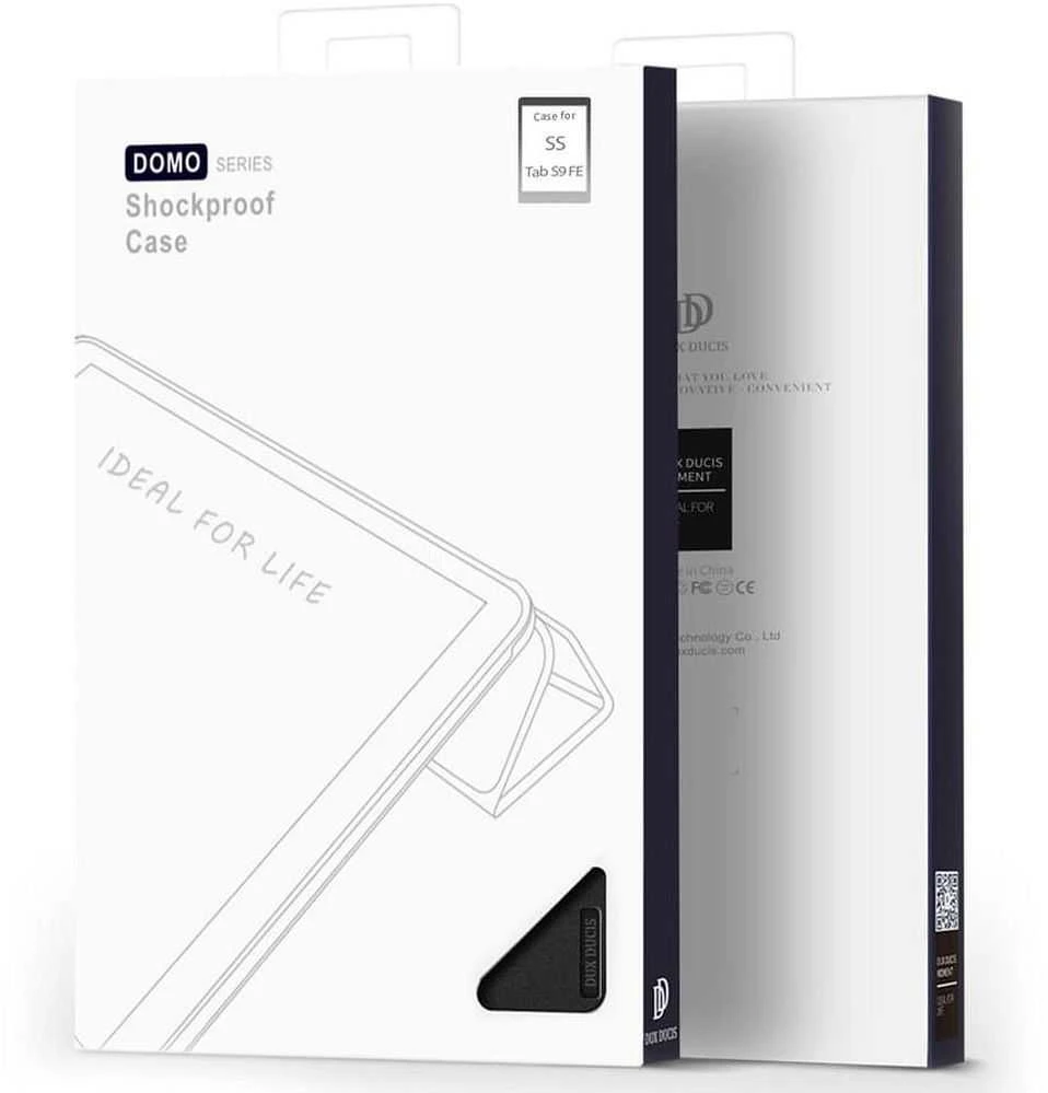 Dėklas Dux Ducis Domo Samsung X400/X406 Tab S10 Lite/X520/X526 Tab S10 FE/X510/X516 Tab S9 FE juodas