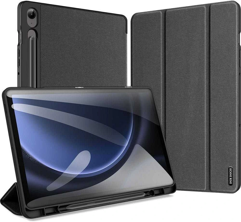 Dėklas Dux Ducis Domo Samsung X400/X406 Tab S10 Lite/X520/X526 Tab S10 FE/X510/X516 Tab S9 FE juodas
