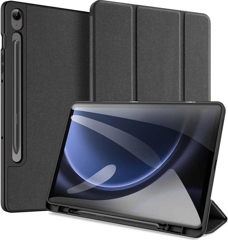 Dėklas Dux Ducis Domo Samsung X400/X406 Tab S10 Lite/X520/X526 Tab S10 FE/X510/X516 Tab S9 FE juodas
