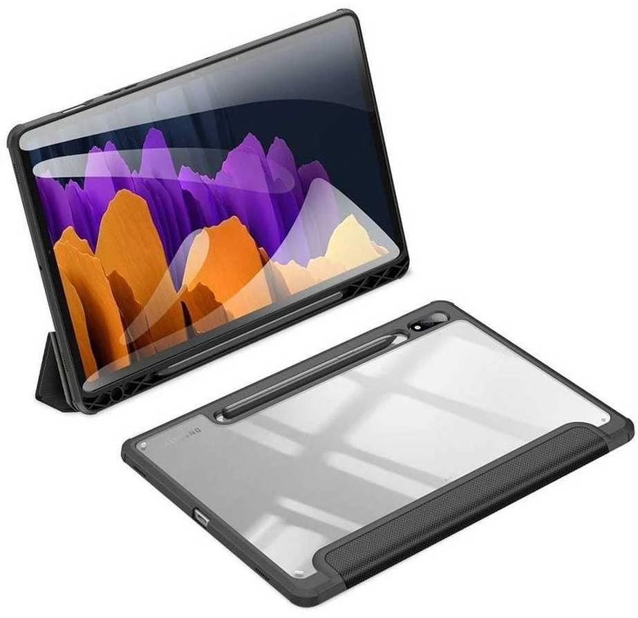 Dėklas Dux Ducis Toby Samsung X700/X706 Tab S8/T870/T875/T876 Tab S7 juodas