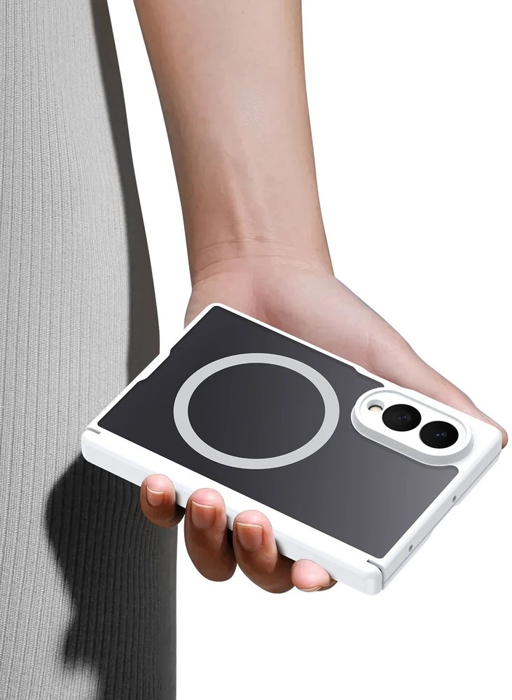 DUX DUCIS EXPN dėklas, suderinamas su „MagSafe“, skirtas SAMSUNG Z Fold 8, baltas