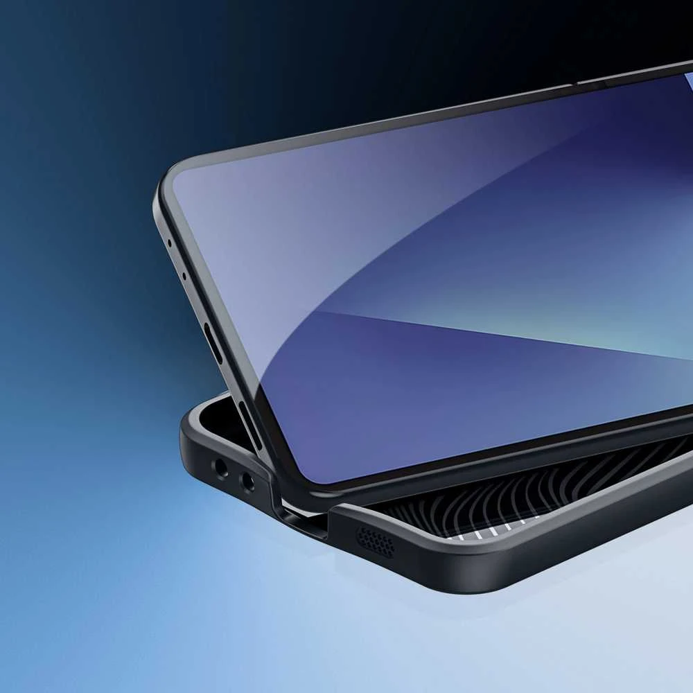 Dux Ducis Aimo dėklas skirtas Samsung Galaxy Z Flip7 – juodos spalvos