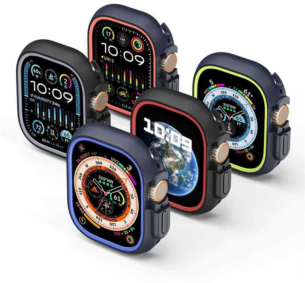 Dux Ducis dėklas BAMO Apple Watch Ultra / Ultra 2 49 mm vidurnakčio pilkoms