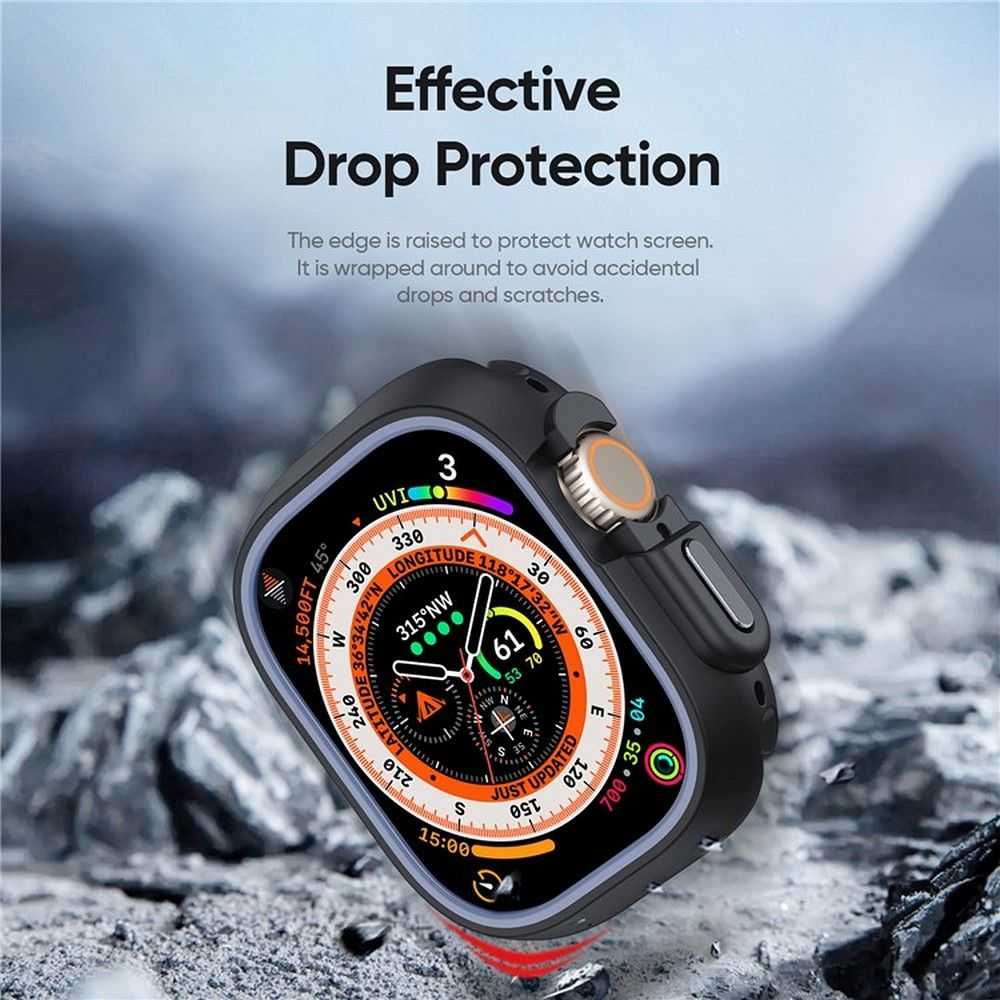 Dux Ducis dėklas BAMO Apple Watch Ultra / Ultra 2 49 mm vidurnakčio pilkoms