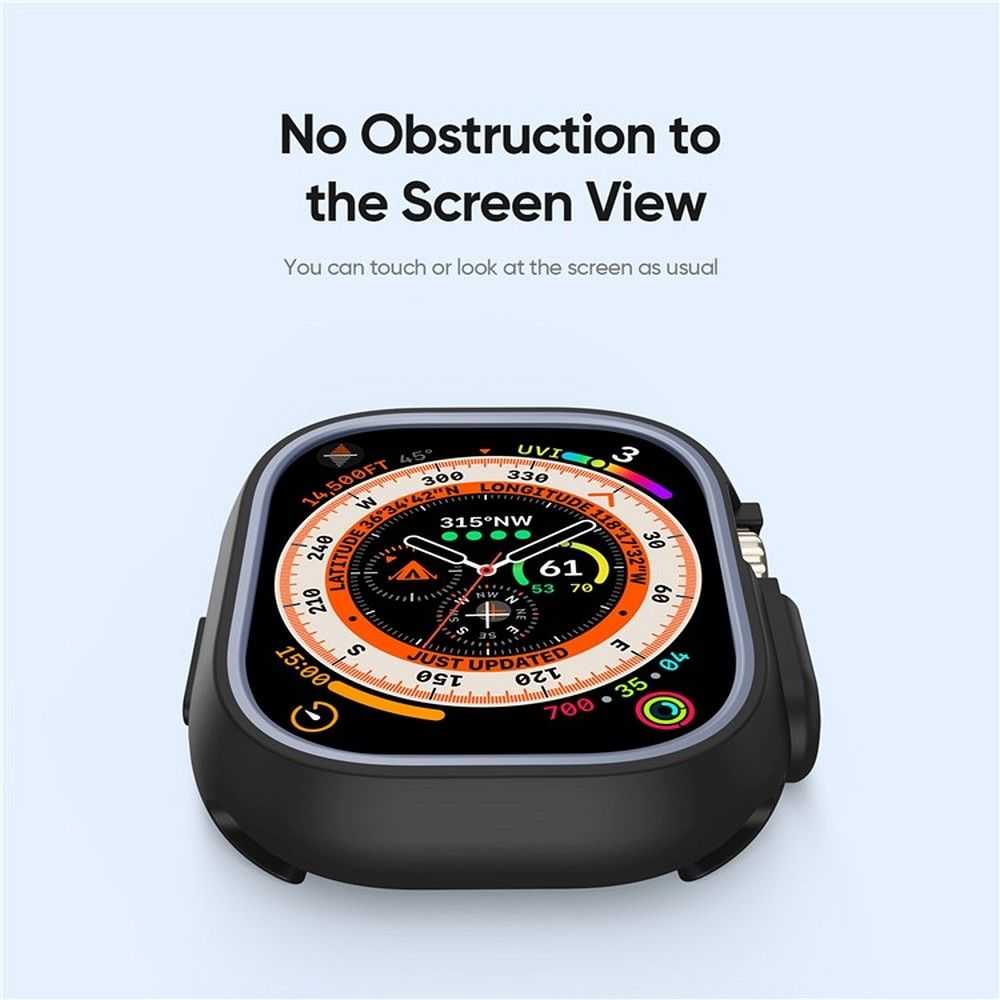 Dux Ducis dėklas BAMO Apple Watch Ultra / Ultra 2 49 mm vidurnakčio pilkoms
