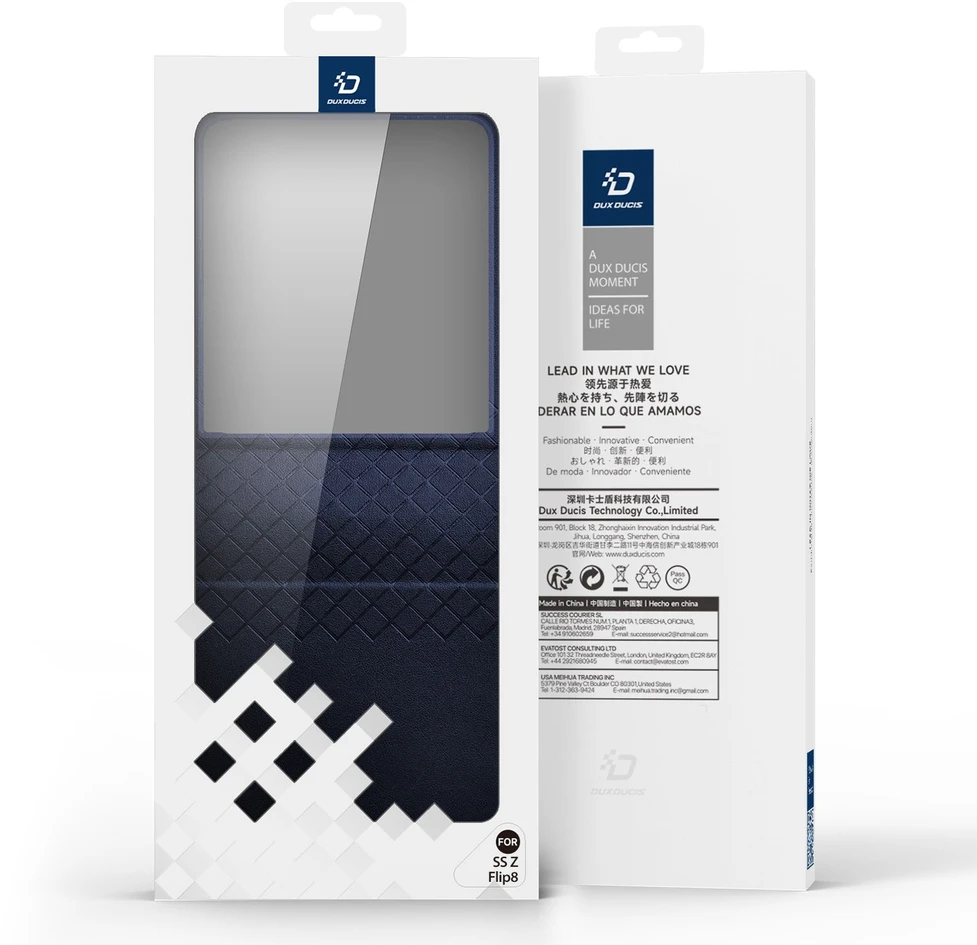 DUX DUCIS BRIL dėklas, skirtas SAMSUNG Z Flip 8 mėlyna