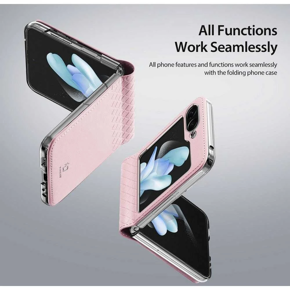 Dėklas Dux Ducis Bril Samsung F731 Z Flip5 5G rožinis