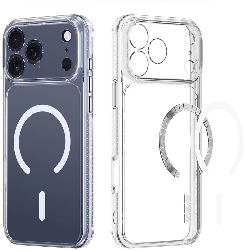 DUX DUCIS dėklas CLIN MAG, suderinamas su MagSafe, skirtas iPhone 18 Pro Max / 17 Pro Max, skaidrus