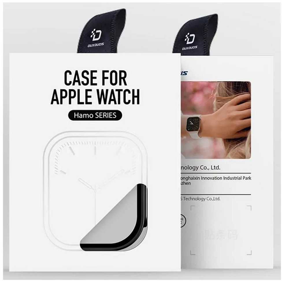 LCD apsauginis stikliukas/dėklas Dux Ducis Hamo Apple Watch Ultra 49mm juodas
