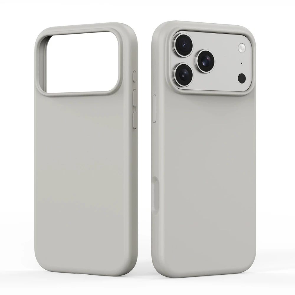 Dėklas DUX DUCIS case PIEL LIQUID SILICONE compatible with MagSafe for iPhone 18 Pro Max/17 Pro Max beige