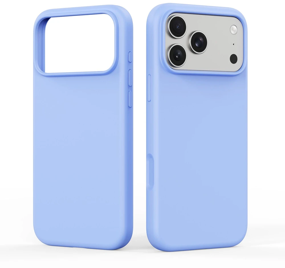 Dėklas DUX DUCIS case PIEL LIQUID SILICONE compatible with MagSafe for iPhone 18 Pro Max/17 Pro Max light mėlynas