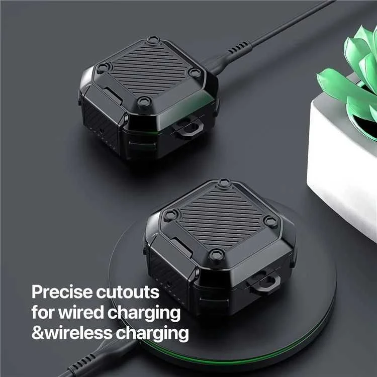Dux Ducis SECG Samsung Galaxy Buds Live / Buds Pro / Buds 2 / Buds 2 Pro - dėklas telefonui juodos spalvos