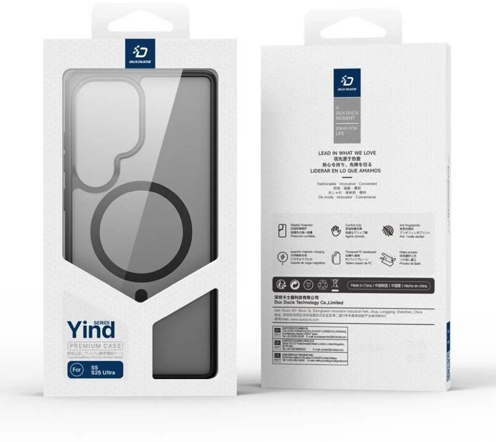 Dėklas Dux Ducis Yind skirtas Samsung S938 S25 Ultra juodas