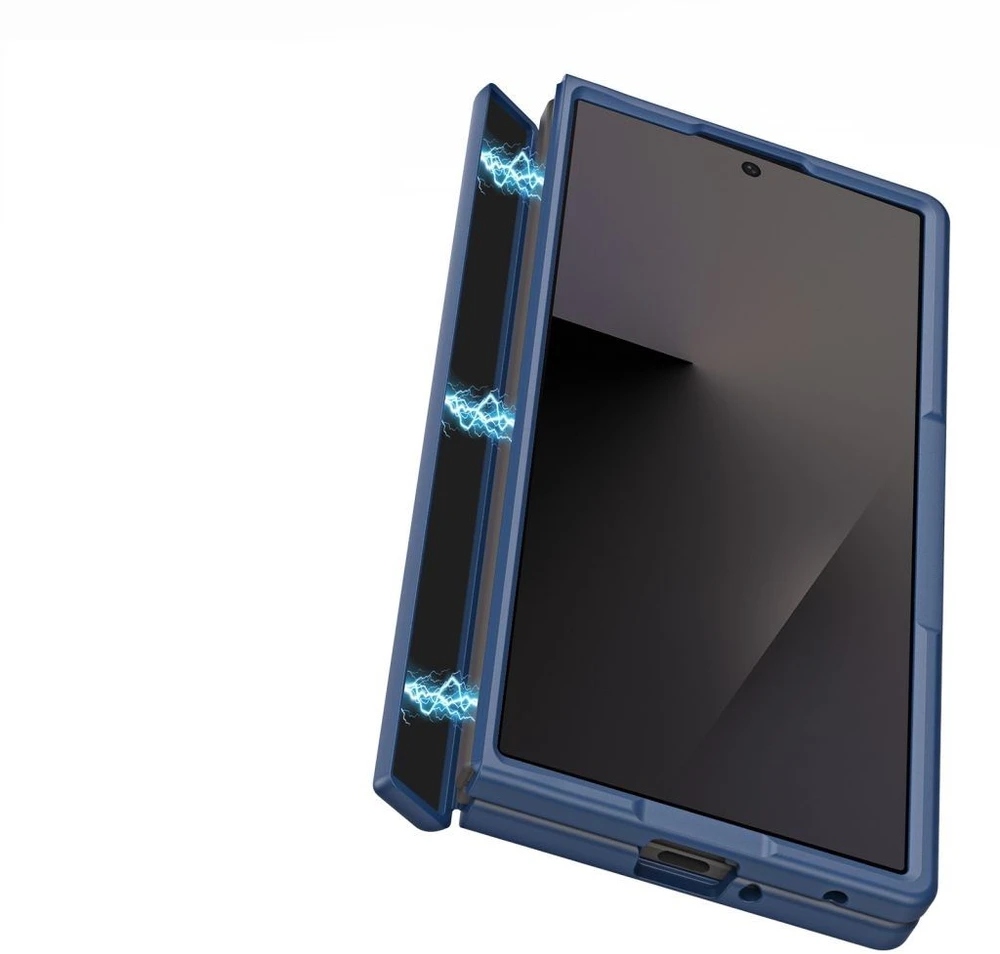 DUX DUCIS YIND dėklas, suderinamas su „MagSafe“, skirtas SAMSUNG Z Fold 8 Ultra, tamsiai mėlynas