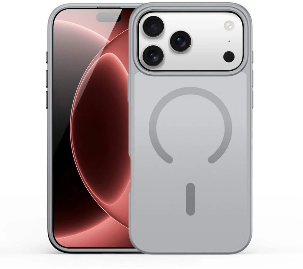 DUX DUCIS dėklas YIND, suderinamas su MagSafe, skirtas iPhone 18 Pro / 17 Pro (Open Ring versija) pilkas