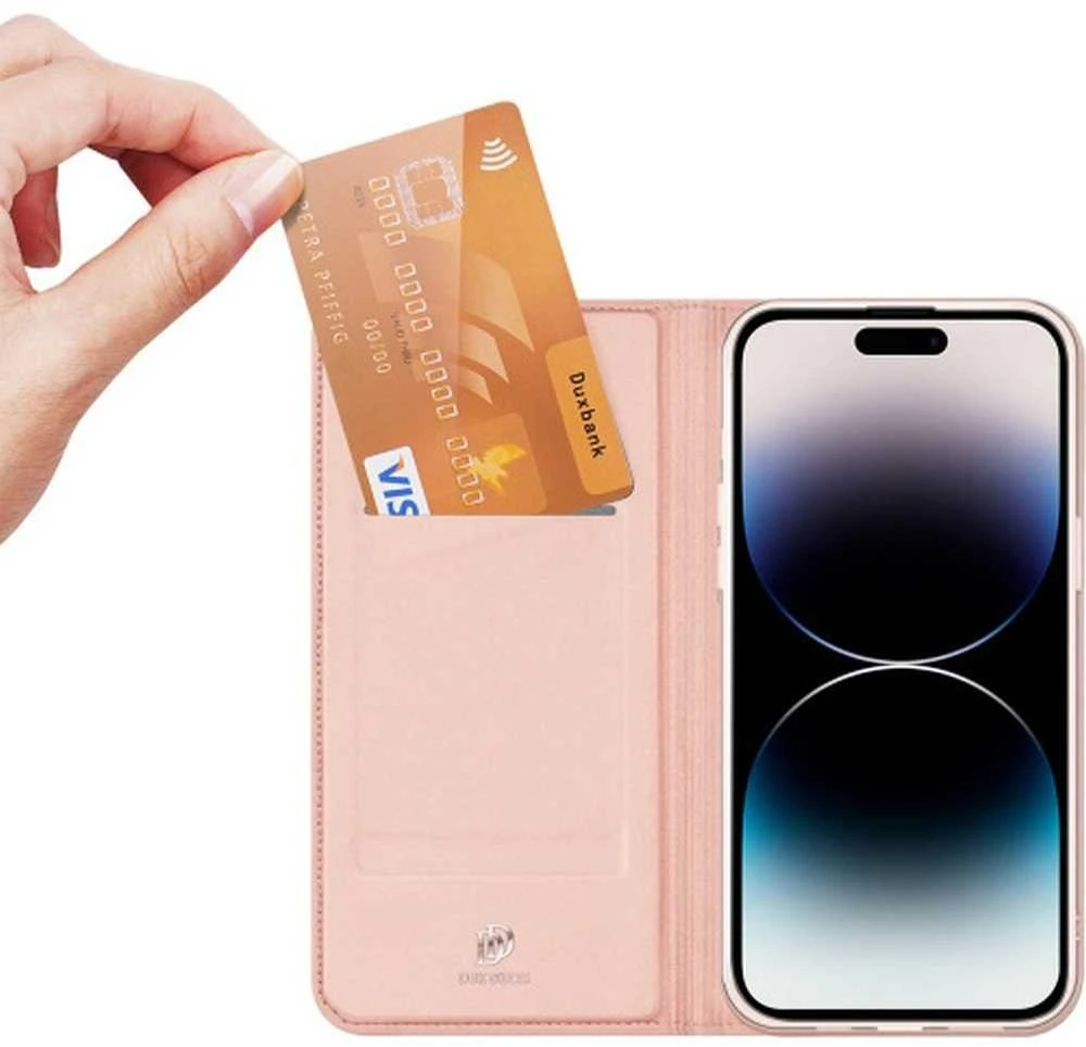 Dėklas Dux Ducis Skin Pro Apple iPhone 15 rožinio aukso