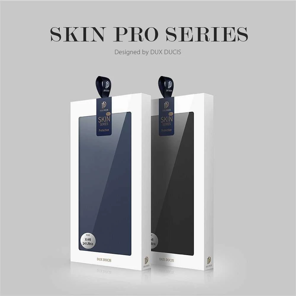 Dux Ducis atverčiamas dėklas SKIN PRO skirtas Xiaomi 14 Ultra juodos spalvos