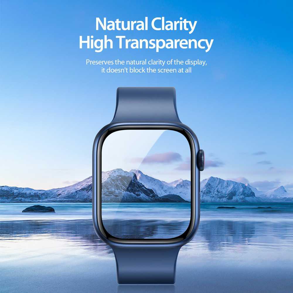 Dux Ducis Protector LCD PMMA su rėmeliu Apple Watch 10 42mm juodas