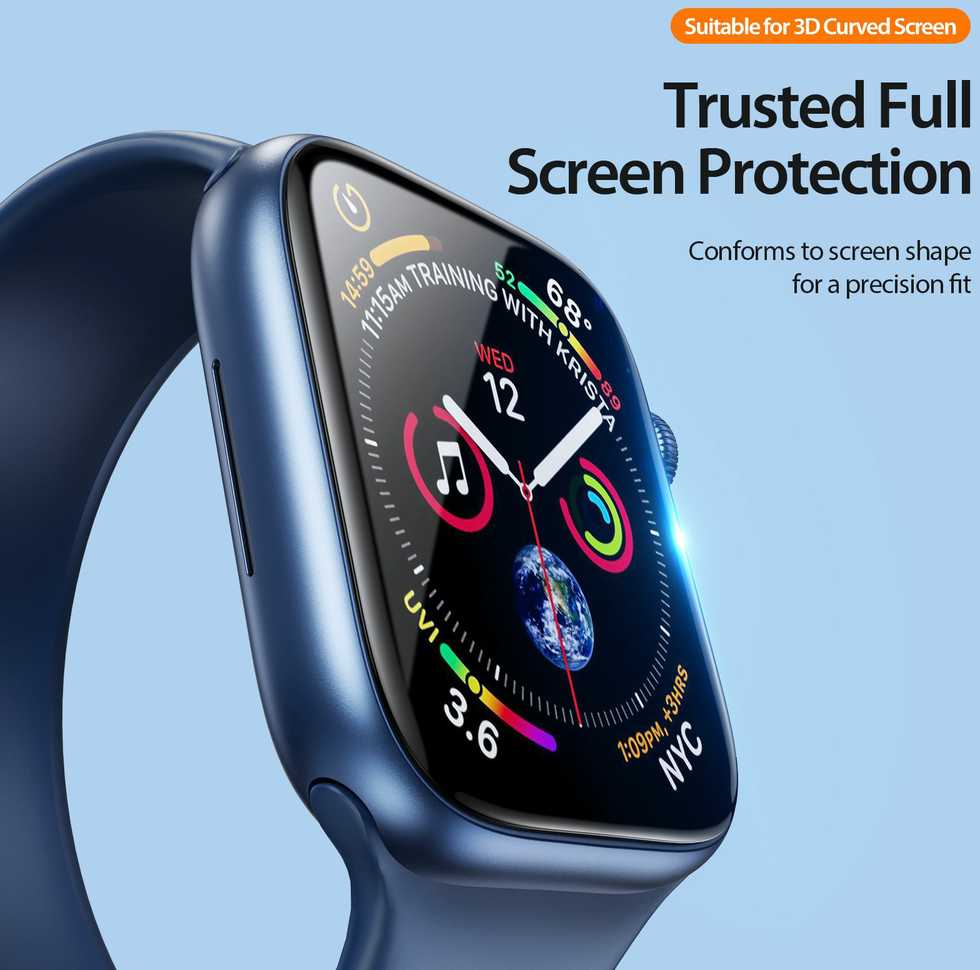 Dux Ducis Protector LCD PMMA su rėmeliu Apple Watch 10 46 mm juodas