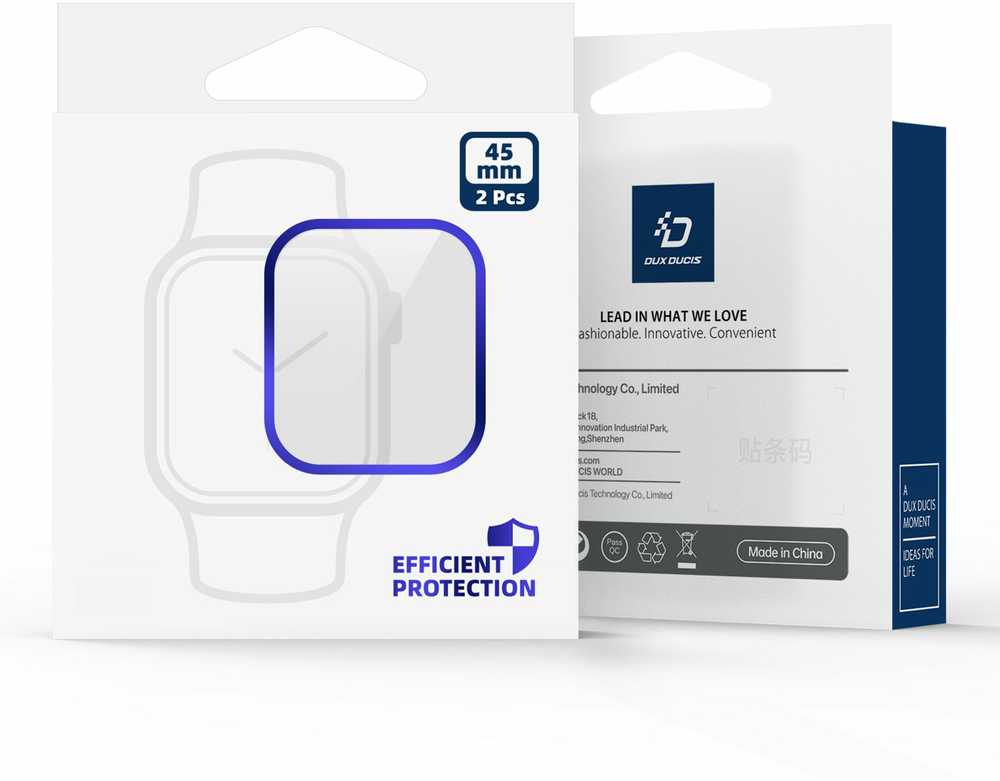 Dux Ducis Protector LCD PMMA su rėmeliu Apple Watch 10 46 mm juodas