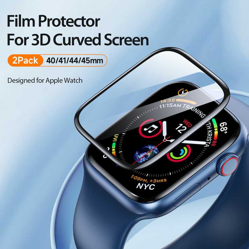 Dux Ducis Protector LCD PMMA su rėmeliu Apple Watch 10 46 mm juodas