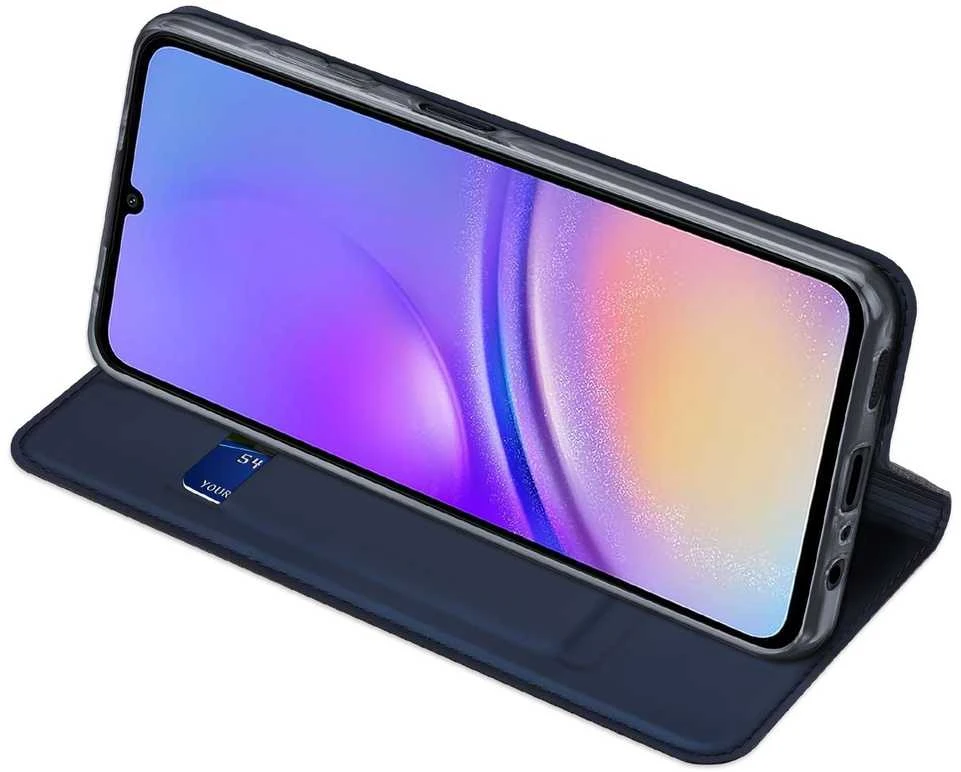 DUX DUCIS wallet dėklas SKIN PRO skirtas Samsung Galaxy A06 5G mėlynos spalvos