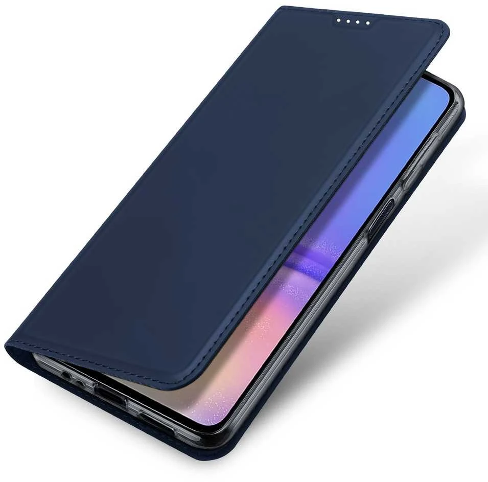 DUX DUCIS wallet dėklas SKIN PRO skirtas Samsung Galaxy A06 5G mėlynos spalvos
