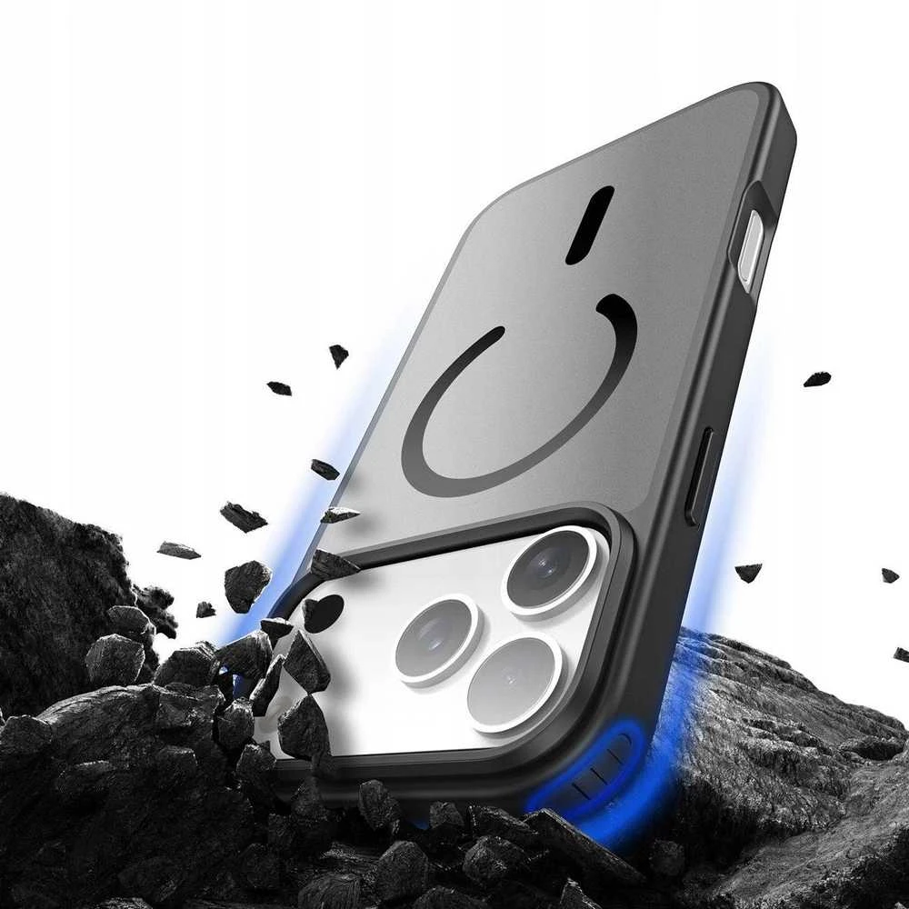 Dux Ducis Yind Apple iPhone 17 Pro Dėklas suderinamas su MagSafe – juodos spalvos
