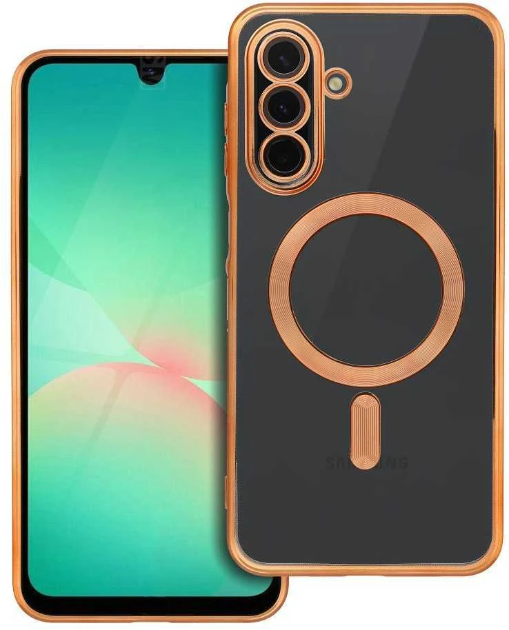 Oem ELECTRO MAG COVER dėklas suderinamas su MagSafe skirtas Samsung Galaxy A26 aukso spalvos