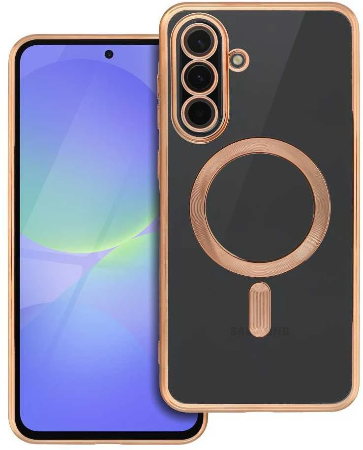 Oem ELECTRO MAG COVER dėklas suderinamas su MagSafe skirtas Samsung Galaxy A36 aukso spalvos