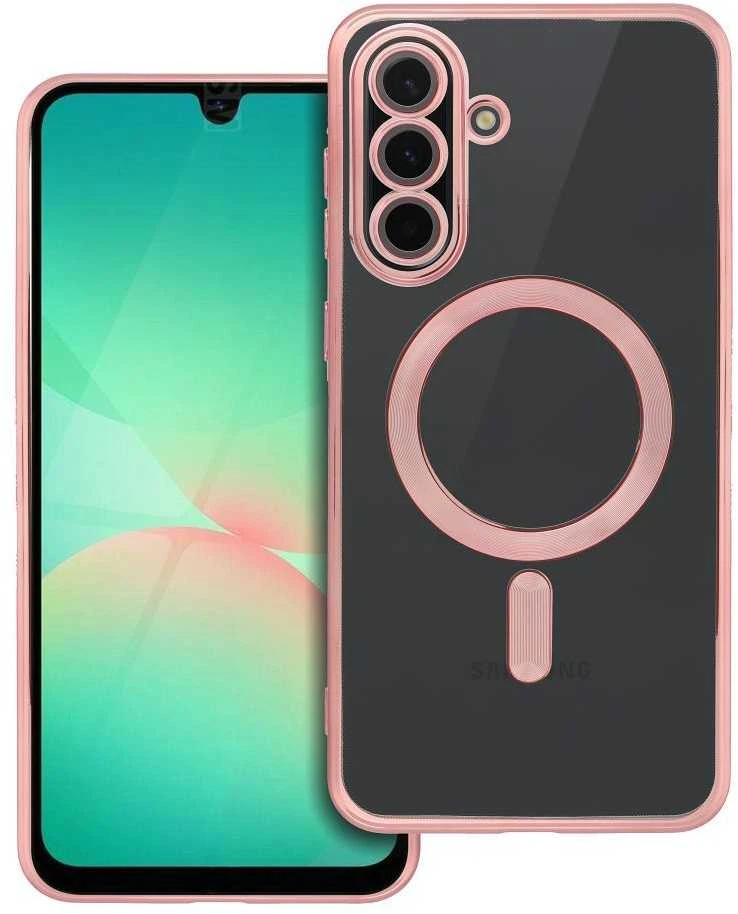 Oem ELECTRO MAG COVER dėklas suderinamas su MagSafe skirtas Samsung Galaxy A56 rose aukso spalvos
