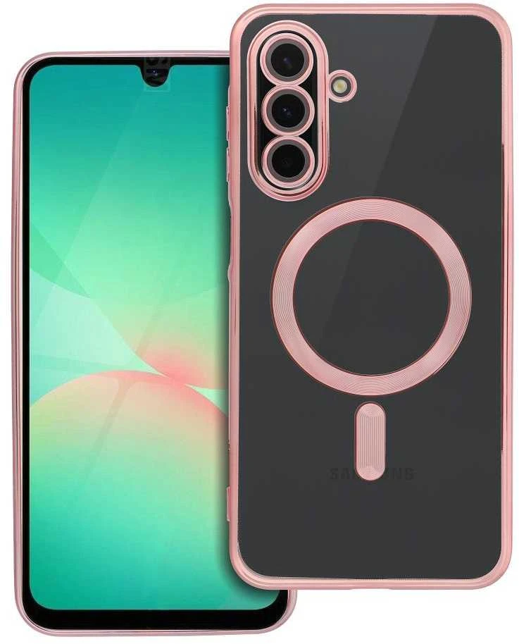 Oem ELECTRO MAG COVER dėklas suderinamas su MagSafe skirtas Samsung Galaxy A26 rose aukso spalvos