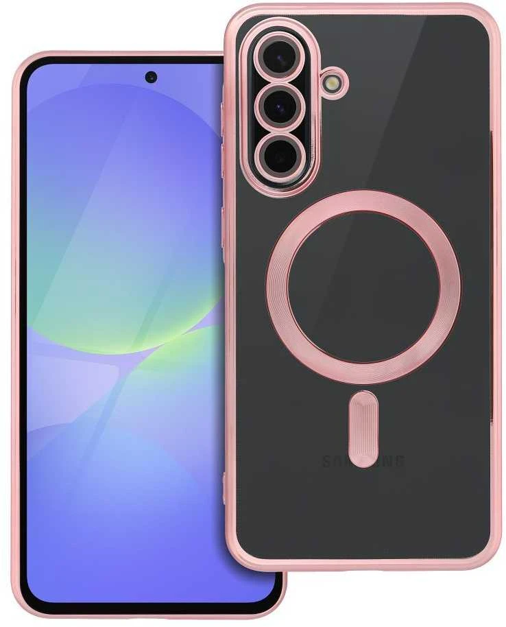 Oem ELECTRO MAG COVER dėklas suderinamas su MagSafe skirtas Samsung Galaxy A36 rose aukso spalvos