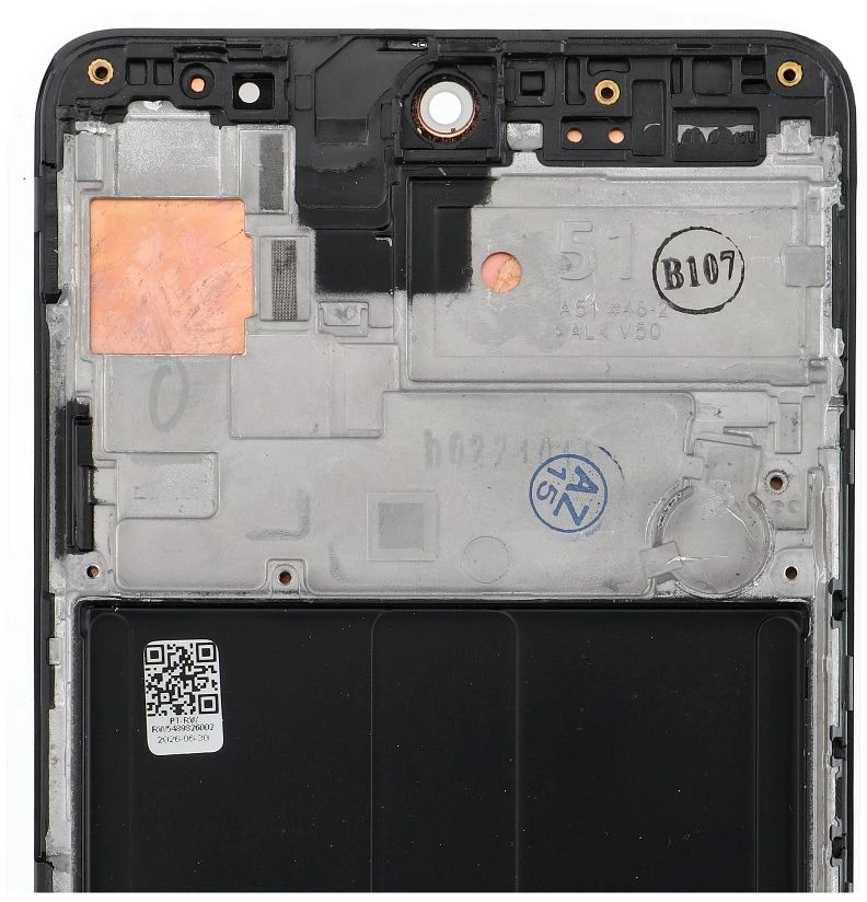 Zila FIXCELL LCD ekranas SAMSUNG A51 4G AMOLED su rėmeliu (atnaujintas)