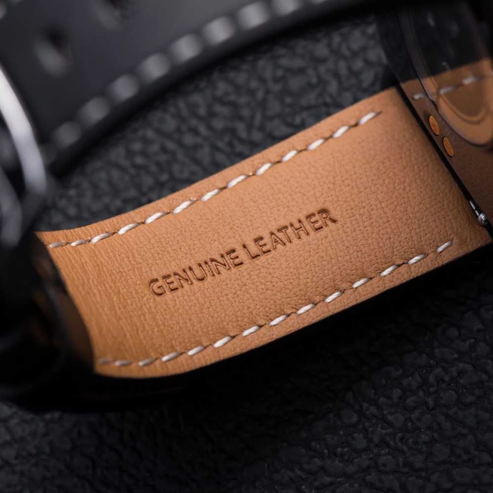 Forcell „Apple Watch“ dirželis AAD90 F-Design FA20 skylučių dirbtinės odos 38/40/41 mm, juodas