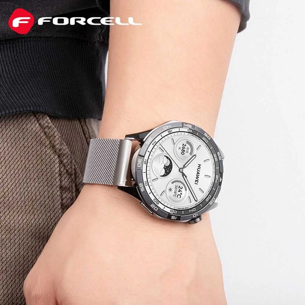 Forcell Dirželis, skirtas „Samsung Galaxy Watch C3576 F-Design FS11“, magnetinis, plieno, 22 mm, juodas