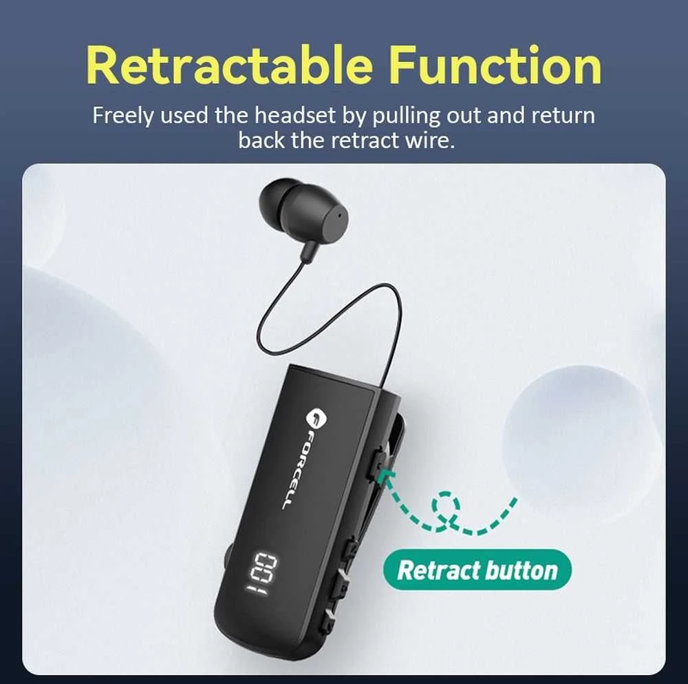 Ausinės Belaidės earphone Forcell F-Audio Drive EarBud juodas