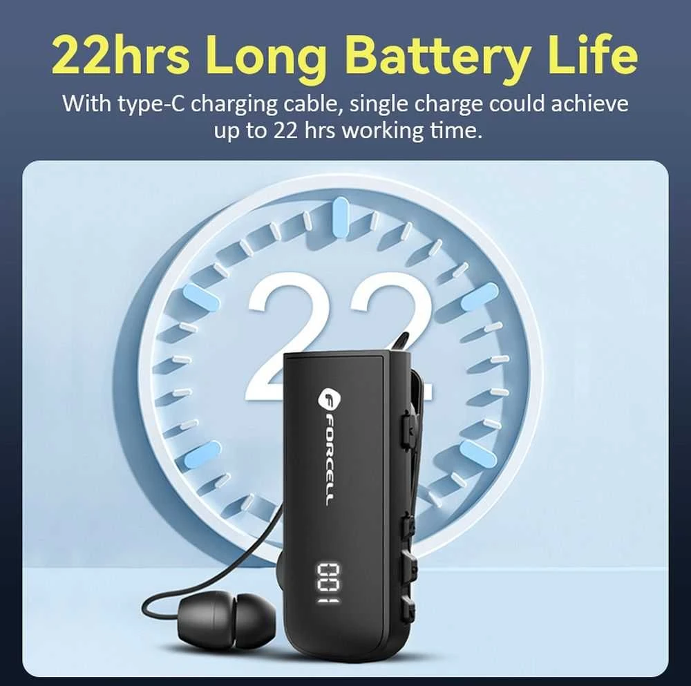 Ausinės Belaidės earphone Forcell F-Audio Drive EarBud juodas