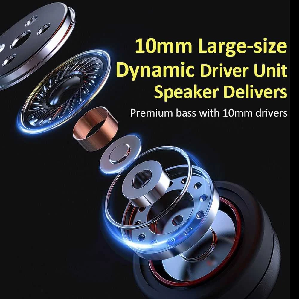 Ausinės Belaidės earphone Forcell F-Audio Drive EarBud juodas