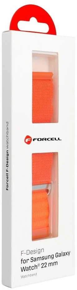 FORCELL F-DESIGN FS05 apyrankė skirta Samsung Galaxy Watch 22 mm oranžinės spalvos