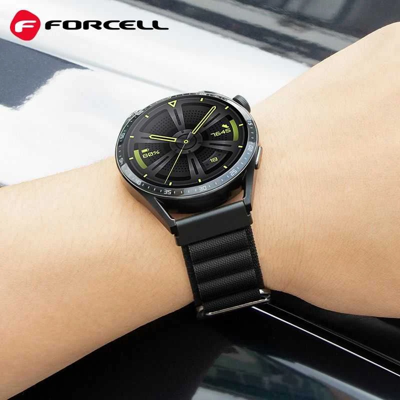FORCELL F-DESIGN FS05 apyrankė skirta Samsung Galaxy Watch 20 mm juodos spalvos