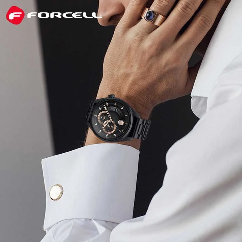 FORCELL F-DESIGN FS06 apyrankė skirta Samsung Galaxy Watch 20 mm juodos spalvos
