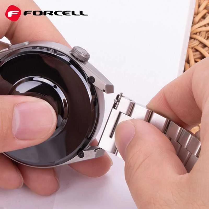 FORCELL F-DESIGN FS06 apyrankė skirta Samsung Galaxy Watch 20 mm sidabro spalvos