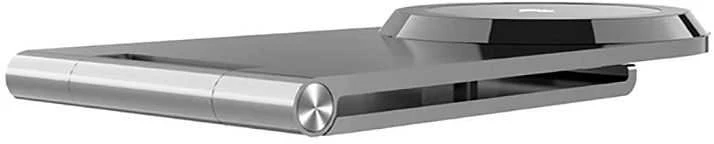 Belaidis įkroviklis Forcell F-Energy Flip Charge USB C Qi2 15W, suderinamas su MagSafe sidabrinis 0INT